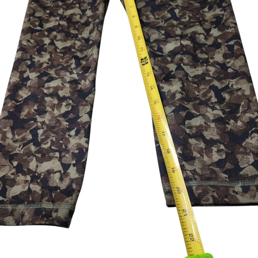 Lululemon Leggings Size 4 Womens WUnder Crop II Foldover Jungle Fatique Green - Picture 14 of 15